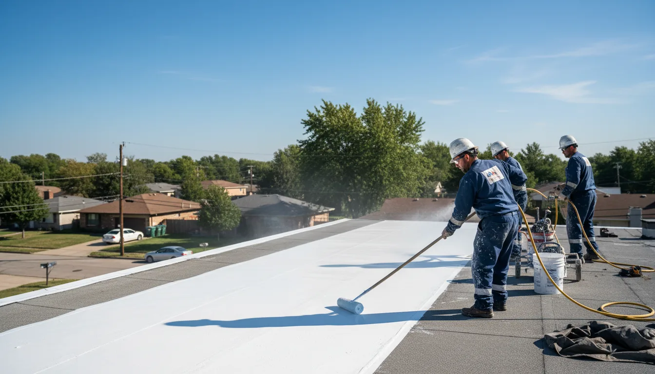 Commercial roof coating in Bridgeport, OH near me